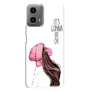 Чехол Стильные девушки на Motorola MOTO G34 (Девушка в маске)