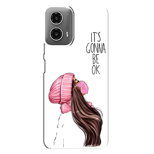 Чехол с рисунком «Девушка в маске» для Motorola MOTO G34 Чехол с рисунком «Девушка в маске» для Motorola MOTO G34