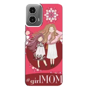 Чехлы для МАМЫ на Motorola MOTO G34 (Дочь и мама)