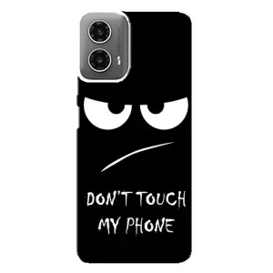Чехол с прикольным текстом на Motorola MOTO G34 (Dont)