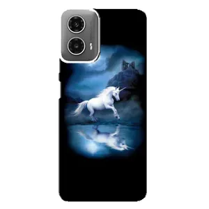 Чехол Unicorn на Motorola MOTO G34 (Единорог)