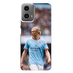 Чехлы с принтом для Motorola MOTO G34 Футболист (Эрлинг Холанд)
