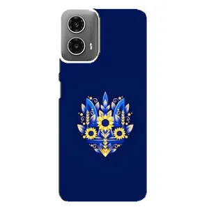 Чехол с картинкой (Патриотический ГЕРБ) на Motorola MOTO G34 (герб)