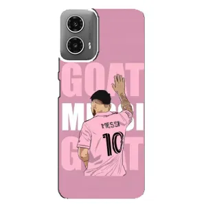 Чехлы Лео Месси в Майами на Motorola MOTO G34 (GOAT MESSI)