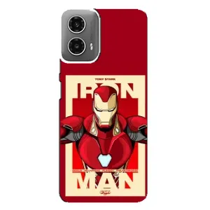 Чехол Супергерой Железный человек на Motorola MOTO G34 (Iron man)
