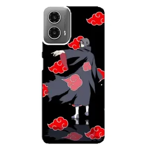 Чехлы с картинкой Итачи Учиха на Motorola MOTO G34 (Итачи в плаще)