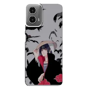 Чехлы с картинкой Итачи Учиха на Motorola MOTO G34 (Итачи Ворони)