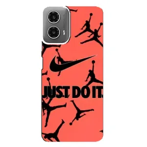 Силиконовый Чехол Nike Air Jordan на Моторола Мото джи 34 (Just Do It)
