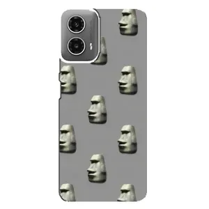 Бампер с принтом Мемы для Motorola MOTO G34 (Каменное лицо)
