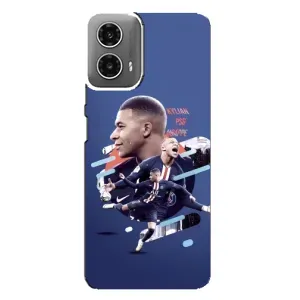 Чехол (TPU) с Футболистом на Motorola MOTO G34 (Килиан)