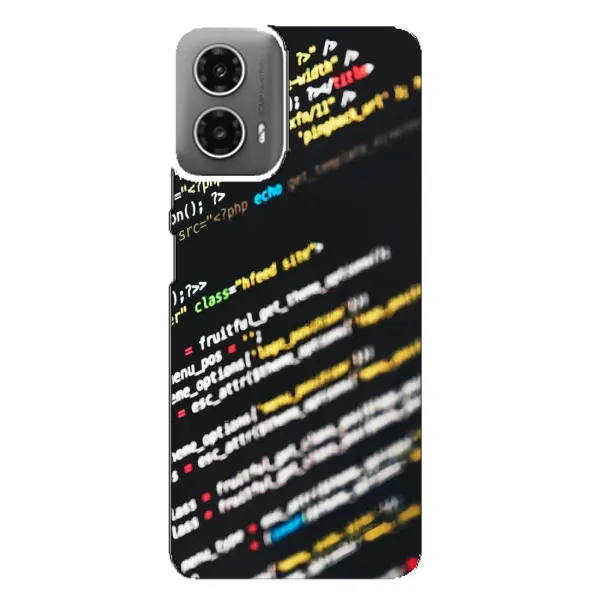 Чехол с рисунком «Код» для Motorola MOTO G34 Чехол с рисунком «Код» для Motorola MOTO G34