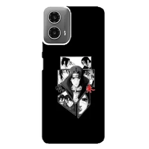 Чехлы с картинкой Итачи Учиха на Motorola MOTO G34 (Коллаж Итачи)