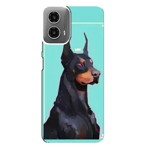 Чехол ДОБЕРМАН для Motorola MOTO G34 (Король доберман)
