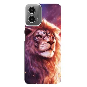 Чехол с картинкой на Motorola MOTO G34 (Красочный ЛЕВ)