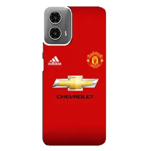 Силиконовые Чехлы принт Футбол на Motorola MOTO G34 (Man United)