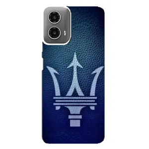 Чехлы с тематикой "Крутые машины" на Motorola MOTO G34 (Лого Maserati)