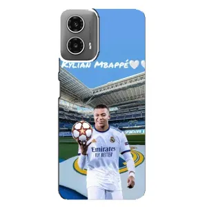 Чехол (TPU) с Футболистом на Motorola MOTO G34 (Mbappe Real)