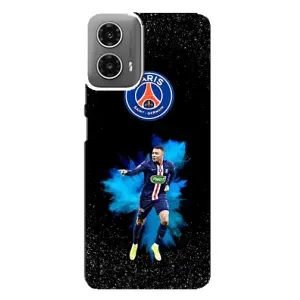 Чехол (TPU) с Футболистом на Motorola MOTO G34 (Мбаппе ПСЖ)