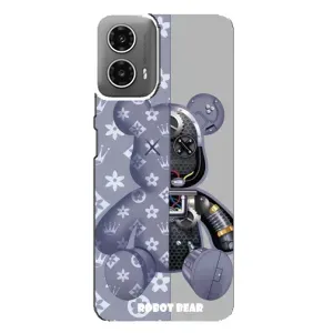 Силиконовый чехол для Motorola MOTO G34 (Медведь Louis Vuitton)