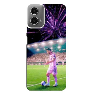 Чехлы Лео Месси в Майами на Motorola MOTO G34 (Месси в Майами)