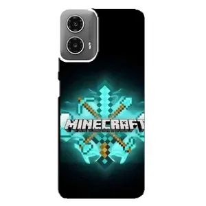 Чехол майнкрафт для Motorola MOTO G34 (MineCraft 2)