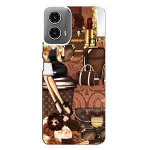 Чехол Стиль Louis Vuitton на Motorola MOTO G34 (Мода Луи Виттон)