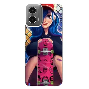 Чехол с картинкой Модные Девчонки Motorola MOTO G34 (Модная девушка)
