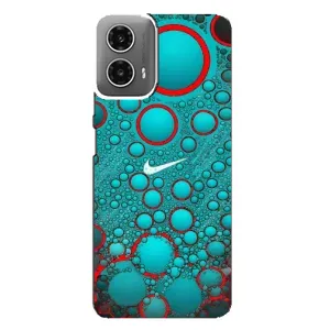 Силиконовый Чехол на Motorola MOTO G34 с картинкой Nike (Найк зеленый)