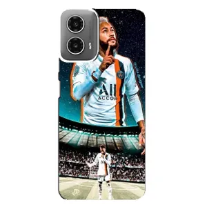 Силиконовый Чехол Motorola MOTO G34 (Неймар ПСЖ)