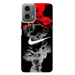 Силиконовый Чехол на Motorola MOTO G34 с картинкой Nike (Nike дым)
