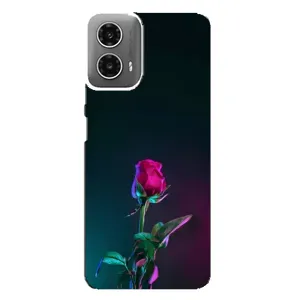 Чехлы с принтом Розочки для Motorola MOTO G34 (Ночная роза)