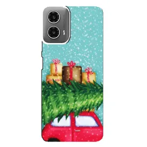 Чехол Новогодняя Елка на Motorola MOTO G34 (Новогодние подарки)
