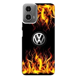 Чехол "Фольксваген" для Motorola MOTO G34 (Огненный Лого)