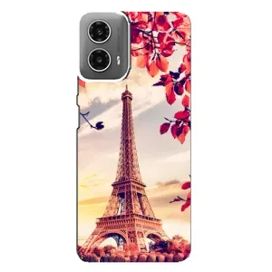 Чехол с Эйфелевой башней на Motorola MOTO G34 (Paris photo)