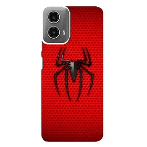 Чехол Супергерой Человека Паука на Motorola MOTO G34 (Паук марвел)