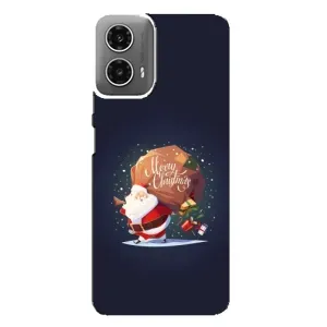 Чехол Санта Клаус для Motorola MOTO G34 (Подарки от Санты)