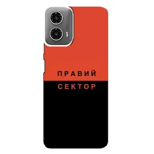 Чехлы УПА (Красно-Чёрный) на Motorola MOTO G34 (Правый Серктор)