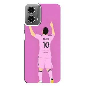 Чехлы Лео Месси в Майами на Motorola MOTO G34 (Празднование Месси)