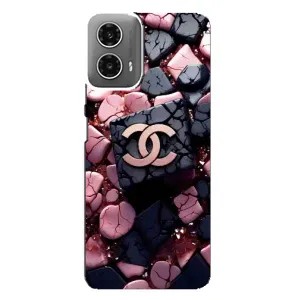 Чехол (Dior, Prada, YSL, Chanel) для Motorola MOTO G34 (Шанель)