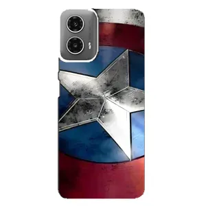 Чехол с Щитом Капитана Америки на Motorola MOTO G34 (Щит Капитана Америки)