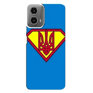 Чехол с картинкой (Патриотический ГЕРБ) на Motorola MOTO G34 (Super - Герб)