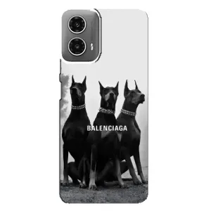 Чехол ДОБЕРМАН для Motorola MOTO G34 (Три добермана)