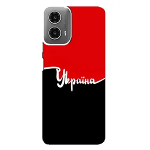 Чехлы УПА (Красно-Чёрный) на Motorola MOTO G34 (Украина УПА)