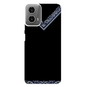 Силиконовый Чехол на Motorola MOTO G34 (Воротник вышиванки)
