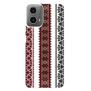Силиконовый Чехол на Motorola MOTO G34 с картинкой Вышиванки (Вышиваночки)
