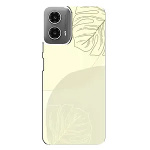 Чехол цветочный дизайн для Motorola MOTO G34 (Зелёный фон)