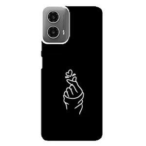 Чехлы (Знак сердечка) на Motorola MOTO G34 (Знак Сердечка)