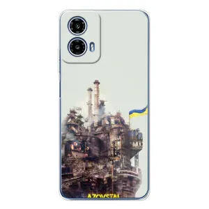 Чехлы на военную тематику для Motorola Moto G35 (Азовсталь)