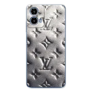 Текстурный Чехол Louis Vuitton для Моторола Мото G35 (Бежевый ЛВ)