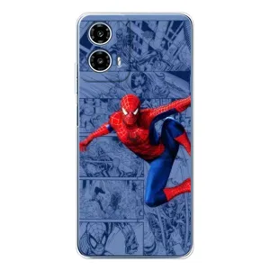 Силиконовый Чехол для Motorola Moto G35 (Человек Паук)